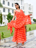 Santoor Orange Suit Set