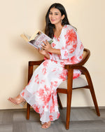 Birdie White Floral Cord Set