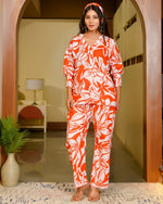Laurel Orange Cotton Cord Set
