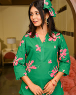 Helena Green Cotton Cord Set