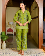 Rinji Green Cotton Cord Set