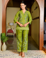 Rinji Green Cotton Cord Set