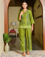 Rinji Green Cotton Cord Set