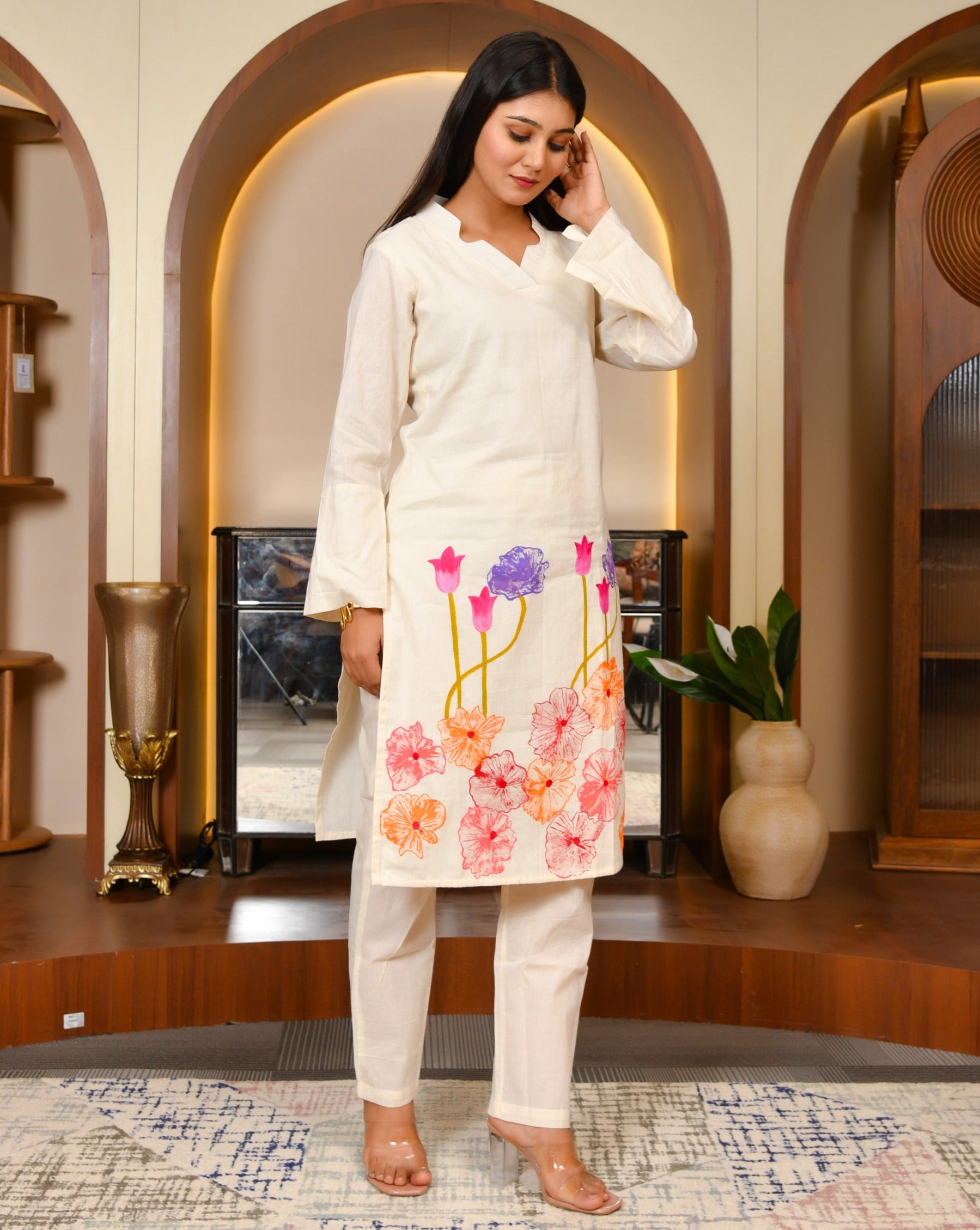 Glade Cream Kurta Set