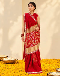 Laal Ishq Bandhej Saree