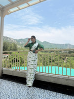 Botanical Leaf Print Pure Cotton Saree