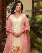 Urmila Cream Handpainted Suit Set