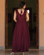 Jemmy Wine Handpainted Suit Set