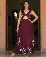 Jemmy Wine Handpainted Suit Set