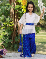 Flowy White Kaftan Set
