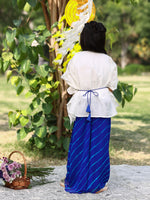 Flowy White Kaftan Set