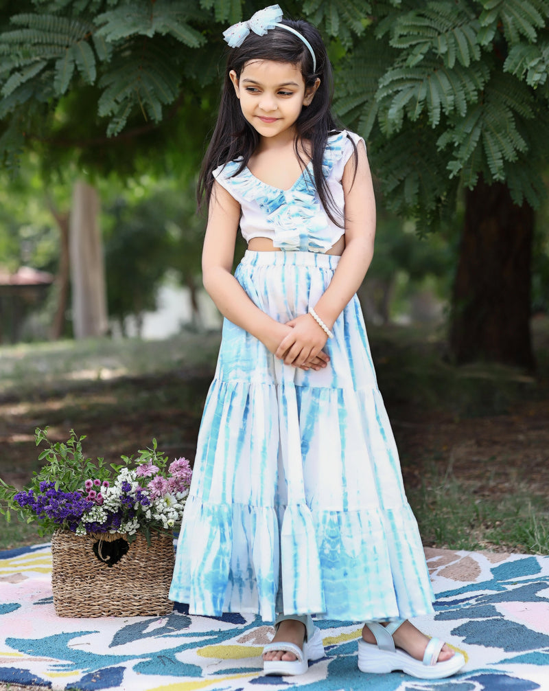 Watery Blue Kids Dress