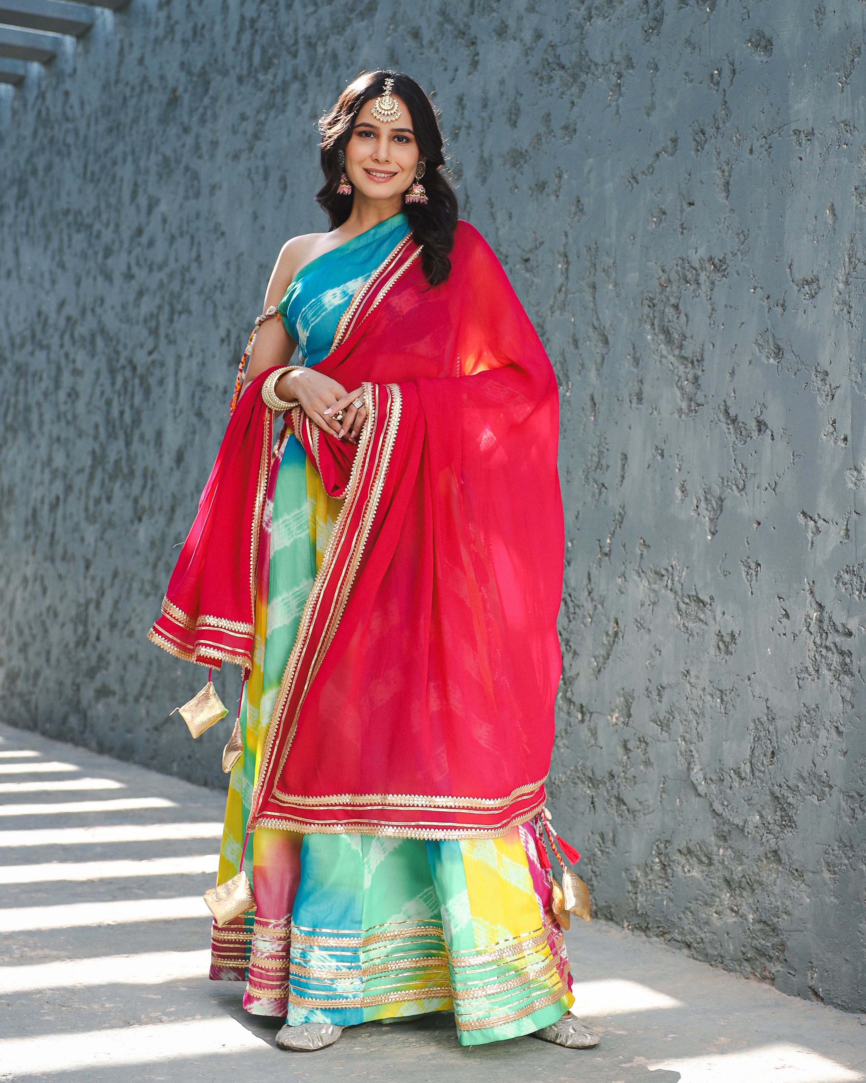 Alira Multicolour Shells Lehenga Set