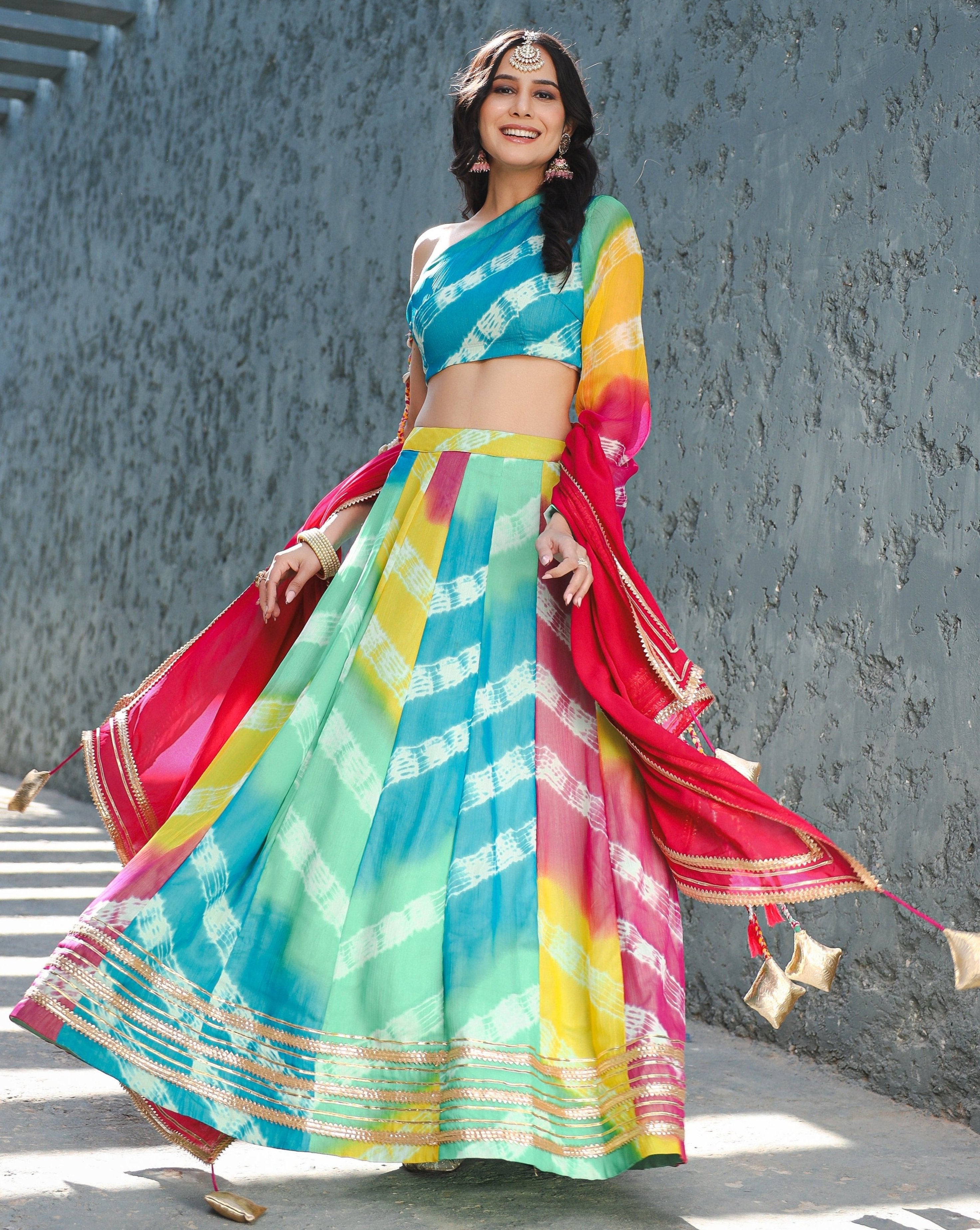 Alira Multicolour Shells Lehenga Set