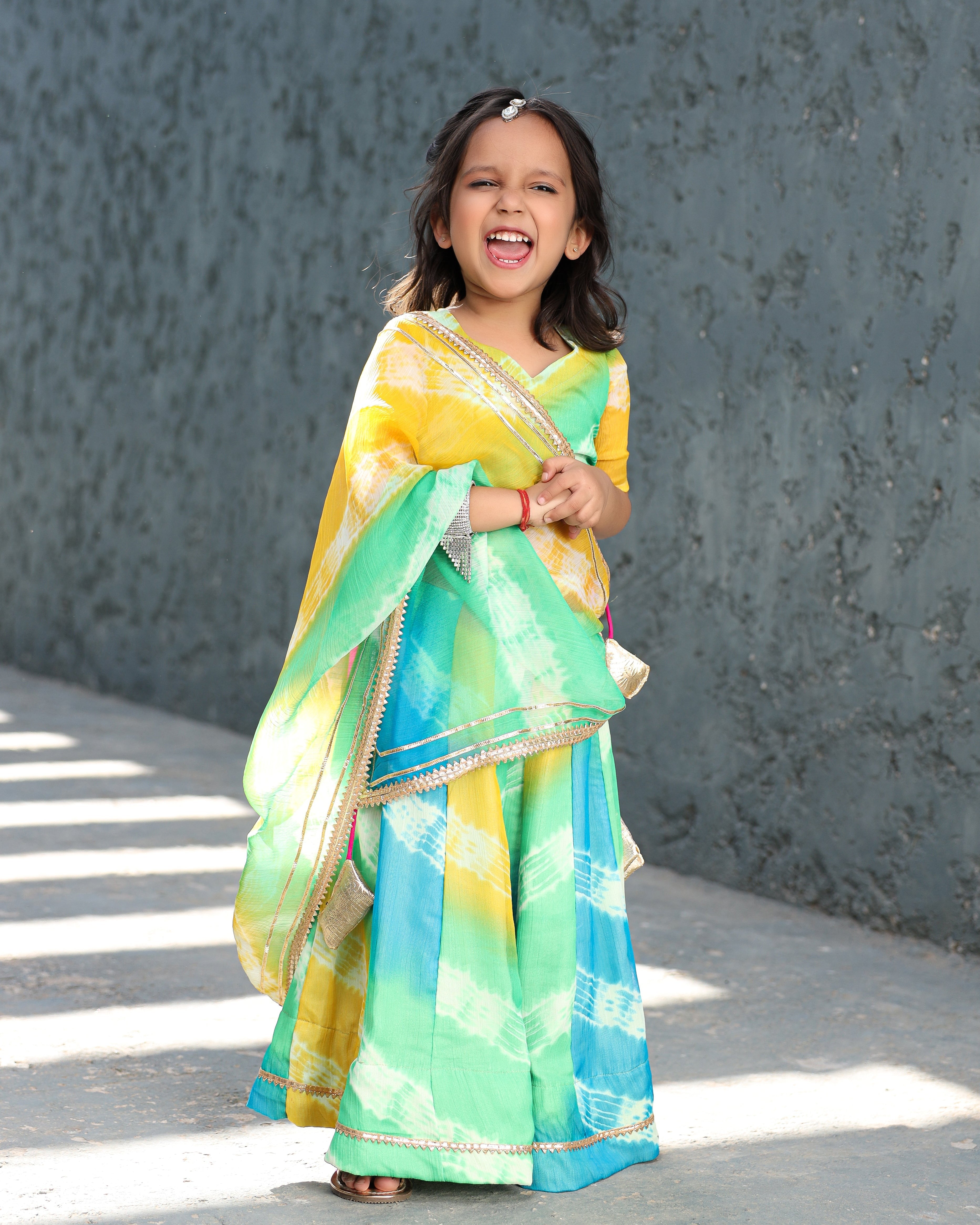 Kids Rangeela Lehenga Set