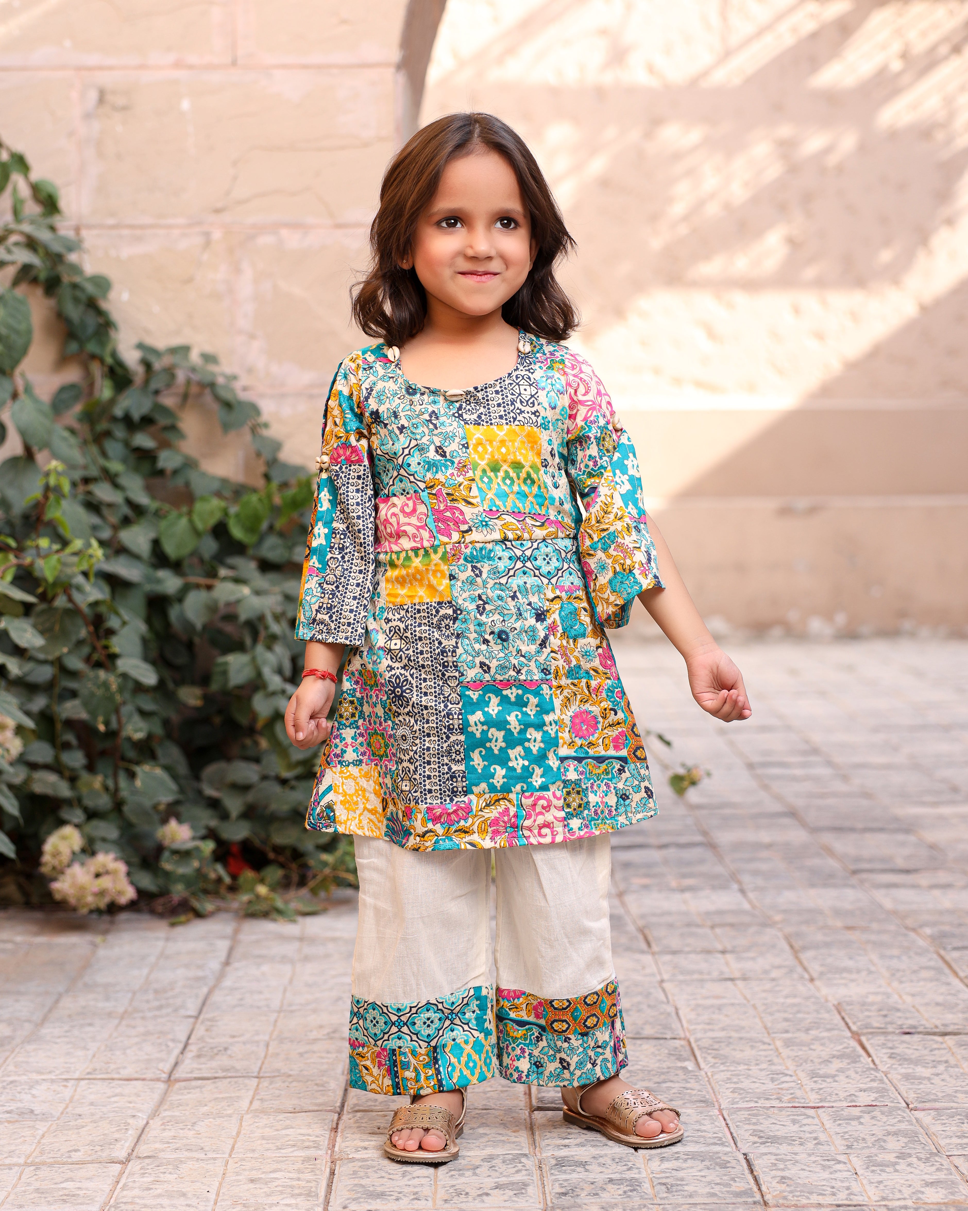 Kids Satrangi Kurta Set