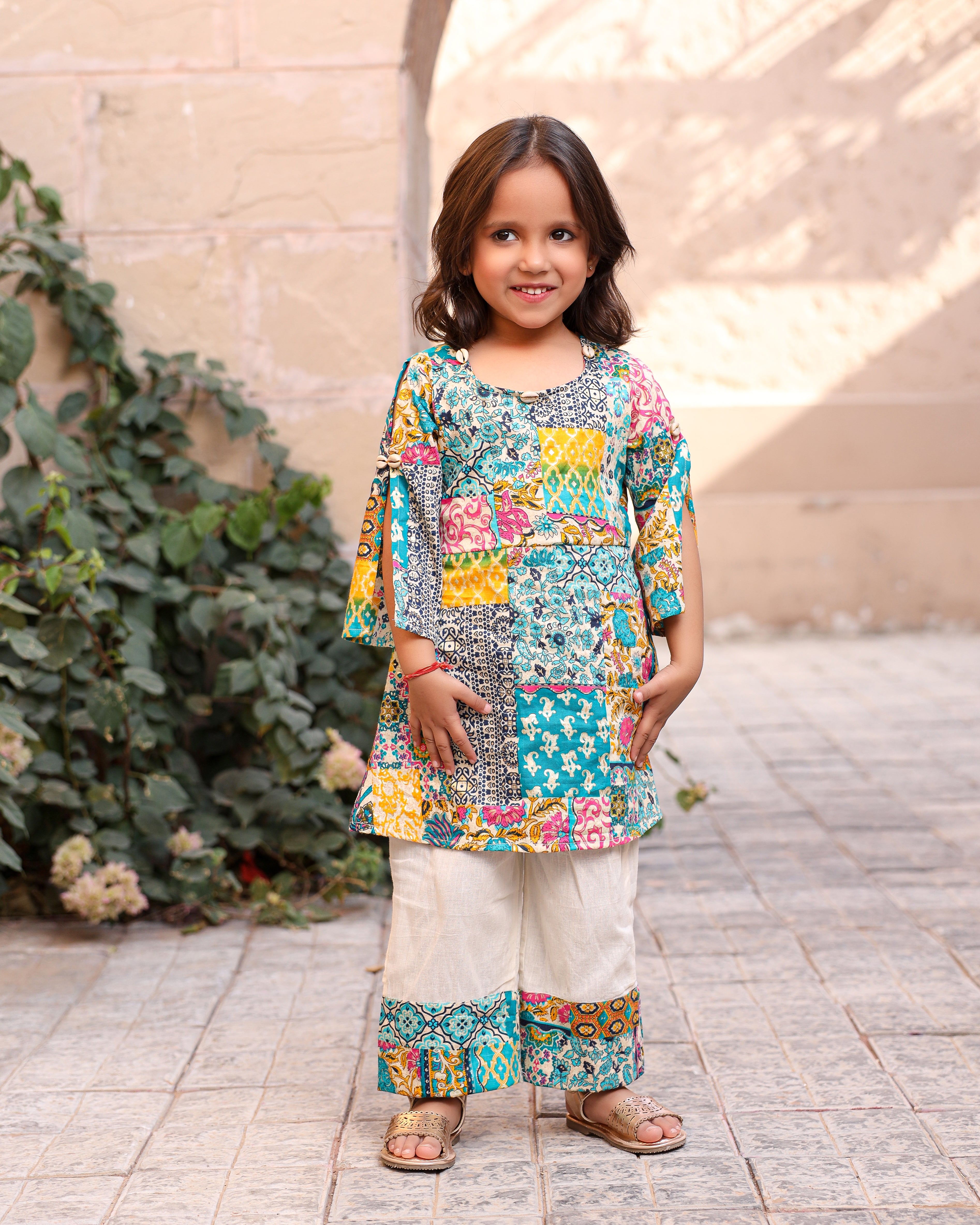 Kids Satrangi Kurta Set