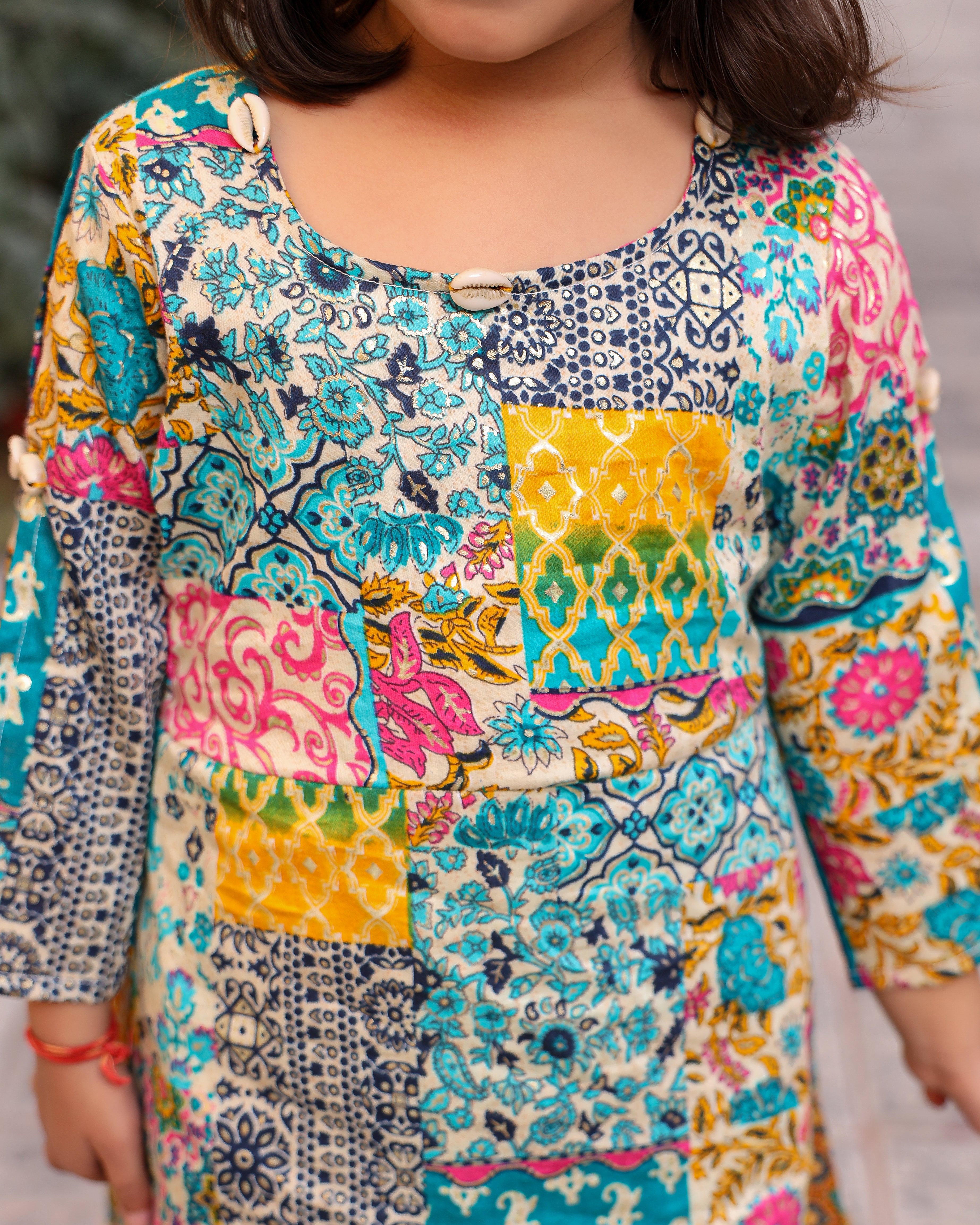 Kids Satrangi Kurta Set