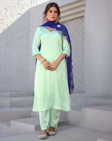Anisha Green Blue Suit Set