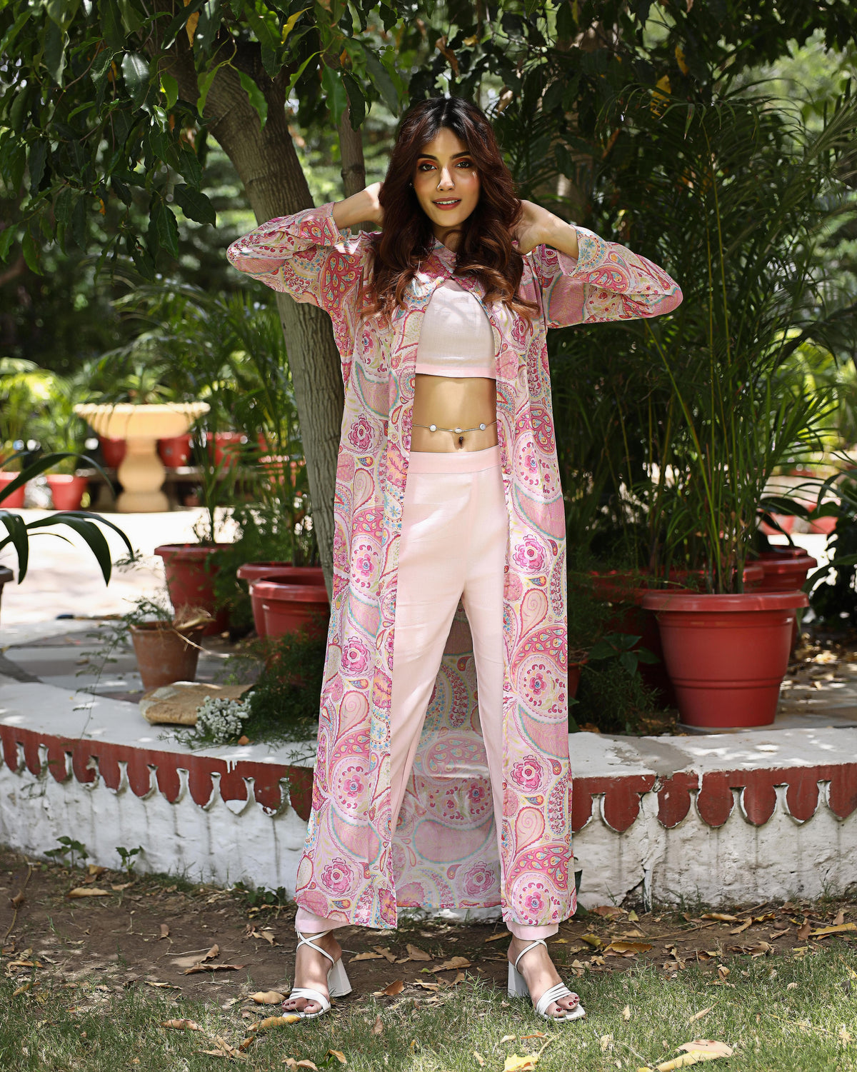 Baby Pink Shrug Set
