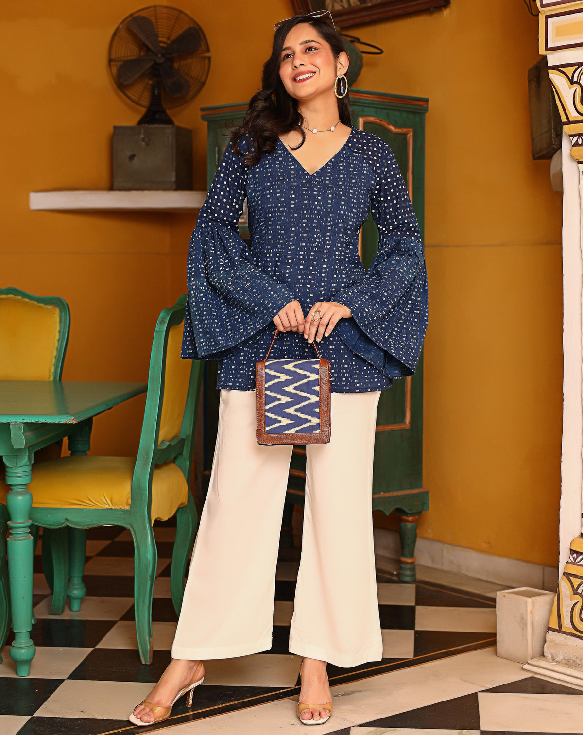 Oxford Blue Co-ord Set