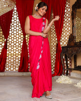 Anna Rani Pink Pleated Dress