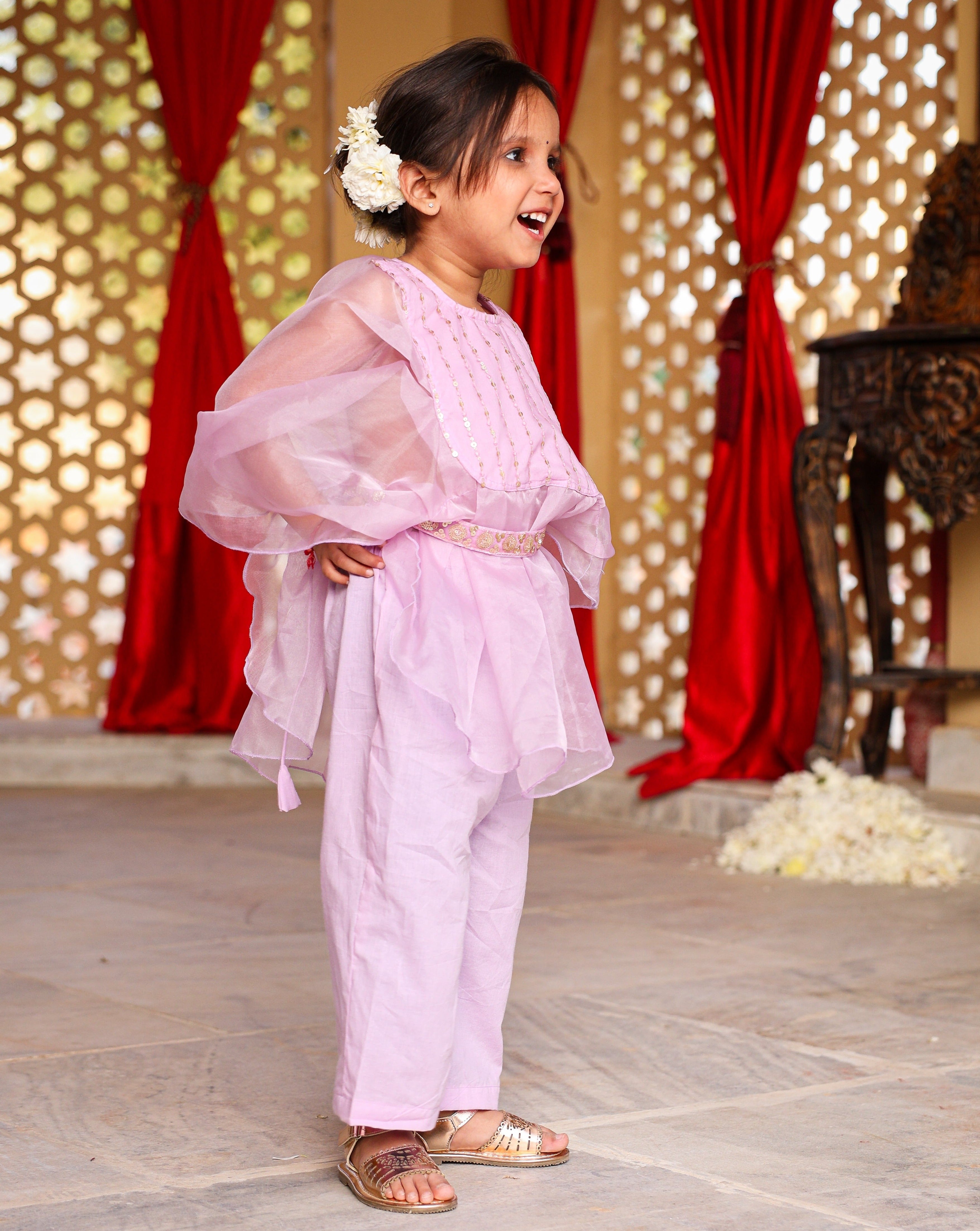 Kids Sunshine Sequin Kaftan Set