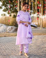 Alena Levender Handpainted Suit Set