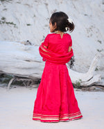 Kids Pink Rosy Lehenga Choli