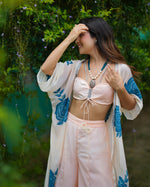 Ivory Floral Sharara Set