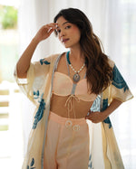 Ivory Floral Sharara Set