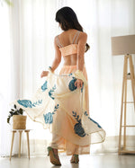 Ivory Floral Sharara Set