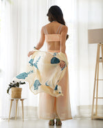 Ivory Floral Sharara Set
