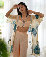 Ivory Floral Sharara Set