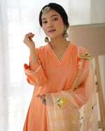 Uma Orange Handpainted Suit Set