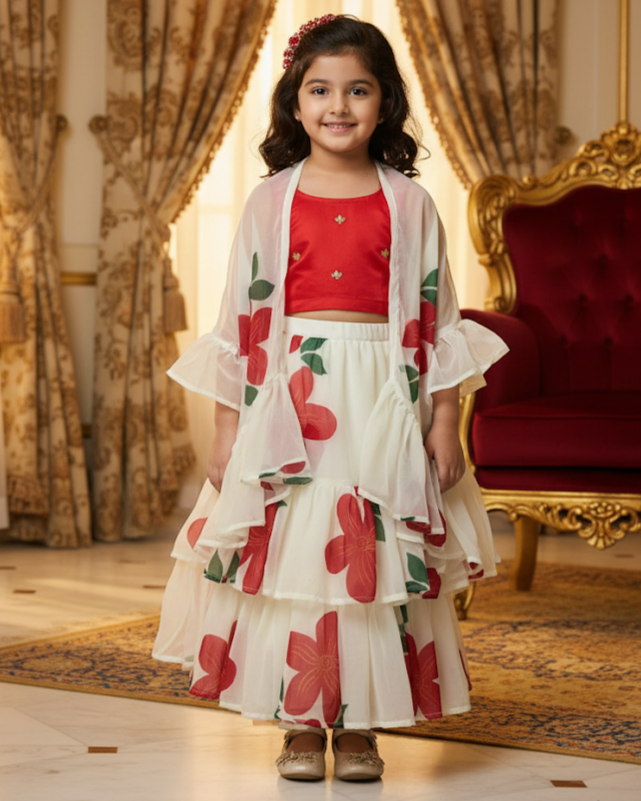 Red Rangrez Suit Set
