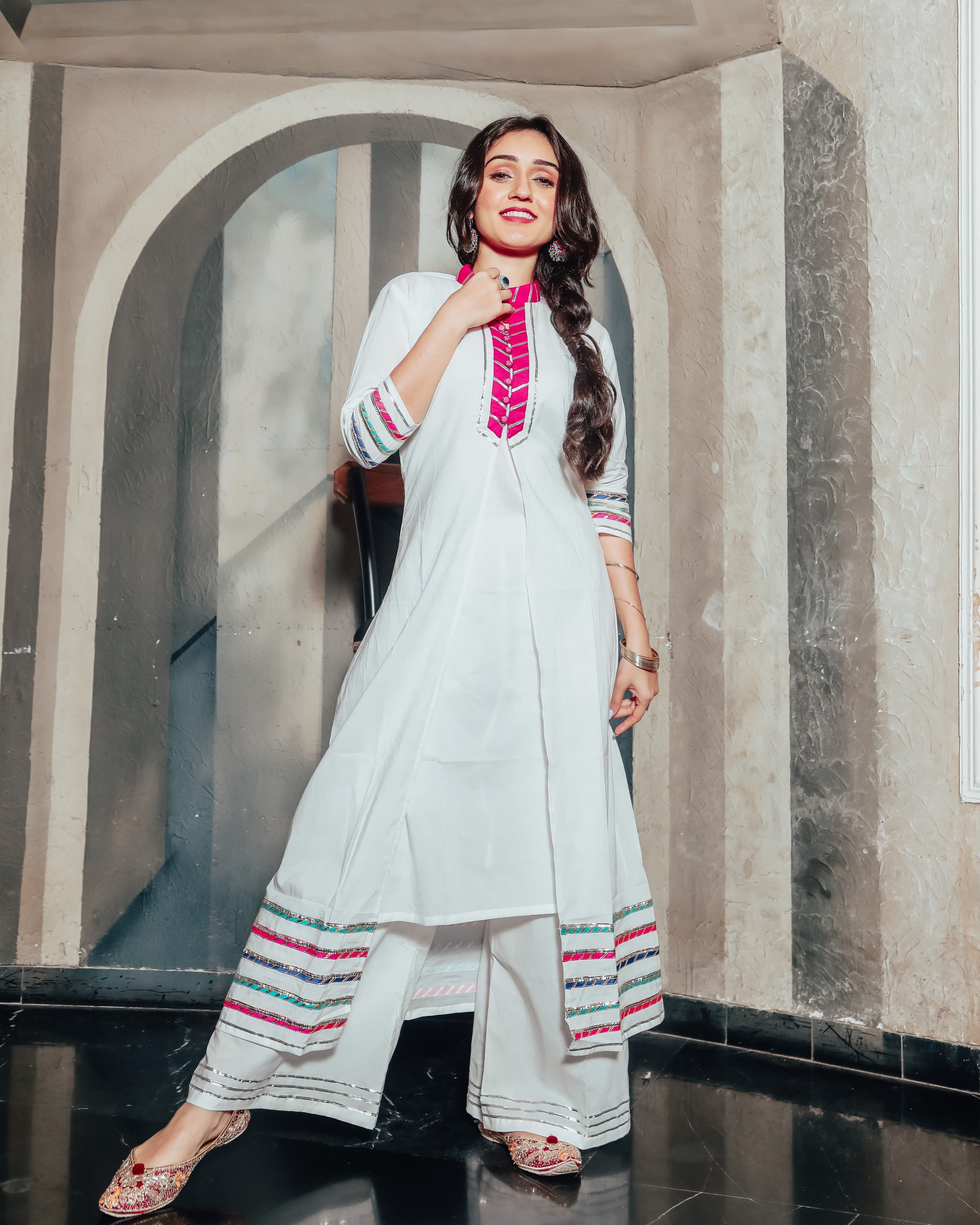 Royal White Kurta Set