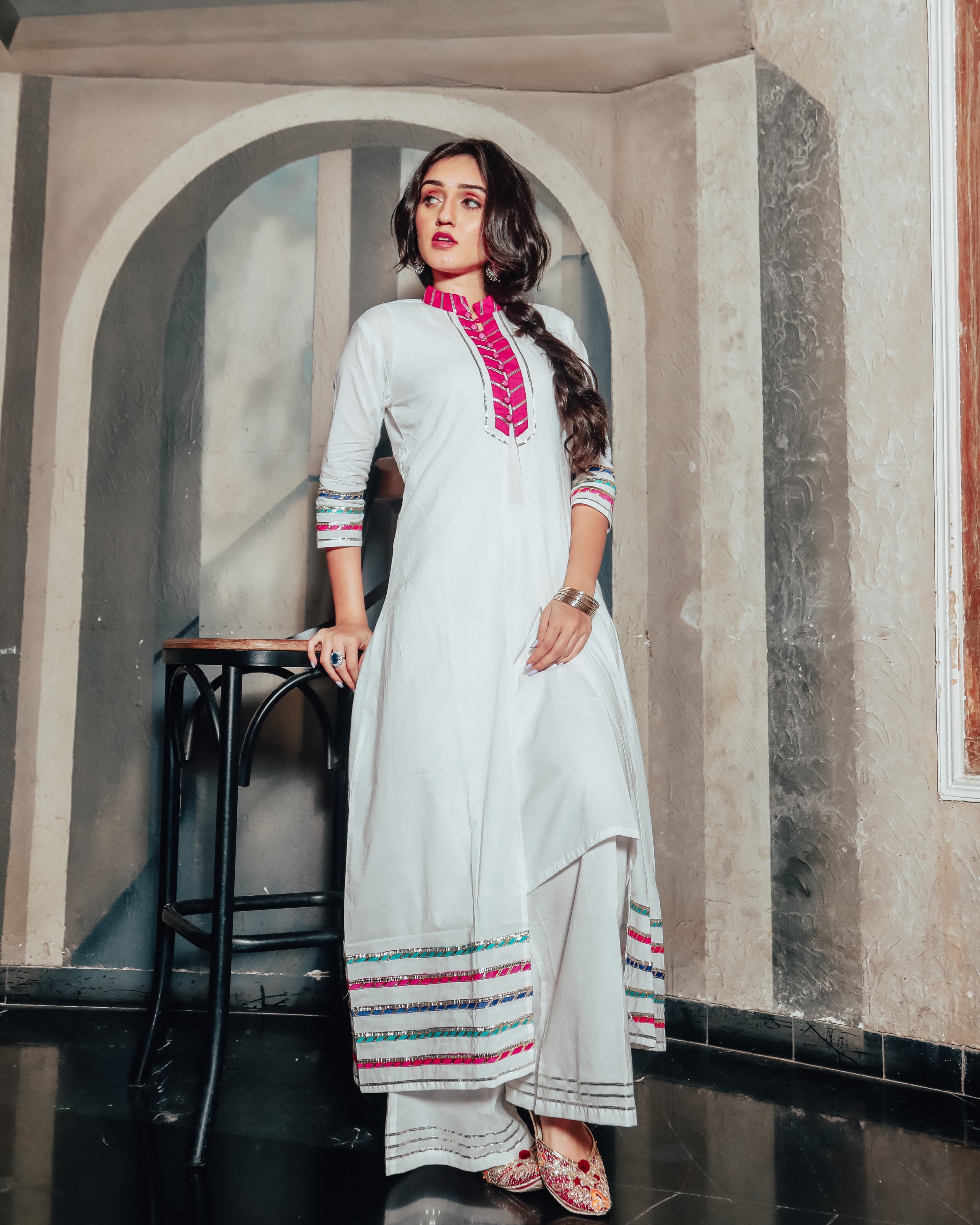 Royal White Kurta Set