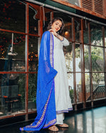 Soothing White Gotapatti Suit Set