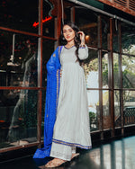 Soothing White Gotapatti Suit Set