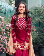 Wine Maroon Suit Set