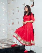 Coral Red Suit Set