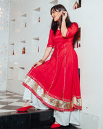 Coral Red Suit Set