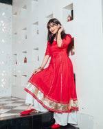 Coral Red Suit Set