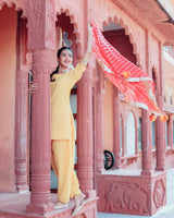 Mustard Yellow Patiala Suit Set