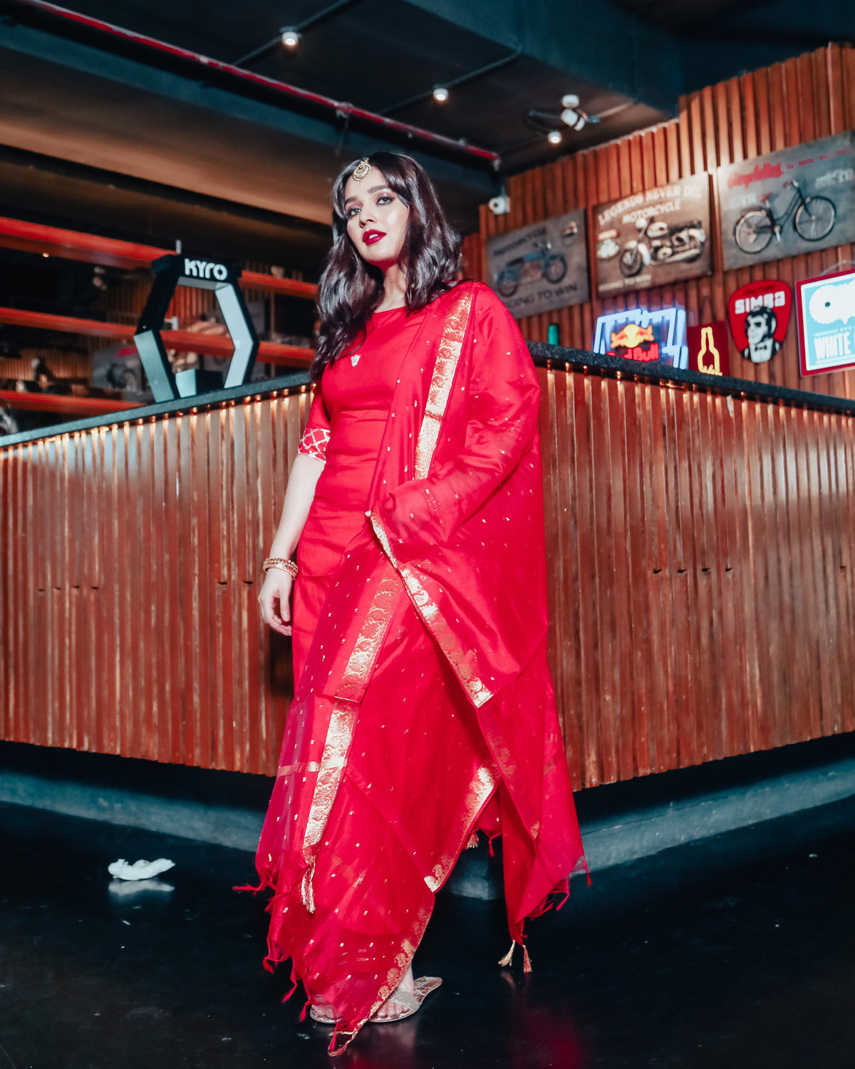 Bright Red Suit Set