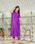 Beautiful violet suit set with Gotta work