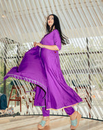 Beautiful violet suit set with Gotta work