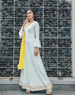 Silver White Cotton Dress