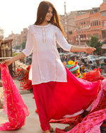 Bright Pink Skirt Set
